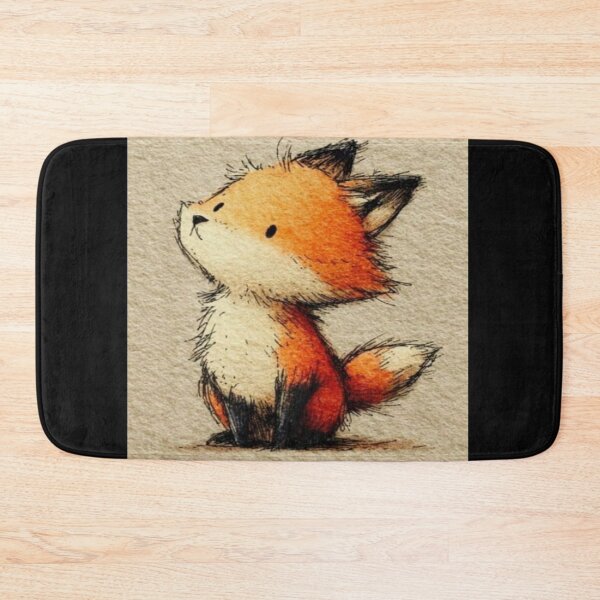 Item preview, Cute Fluffy  Fox Looking  Up Artwork  designed and sold by NivyasArtistry.
