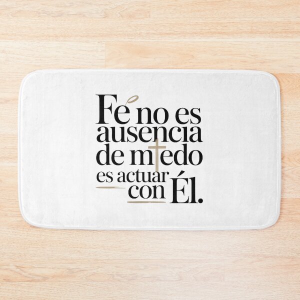 Item preview, Faith Is Not Absence Of Fear Spanish Christian T-Shirt | Deep Faith Courage Trust God Gift designed and sold by EvolusionPro.