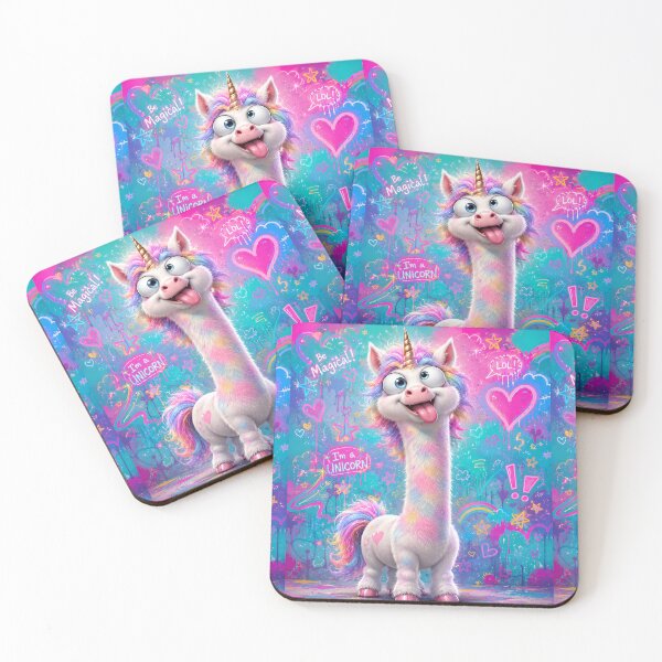 Item preview, Goofy Rainbow Unicorn Pop Art designed and sold by Rohan132.