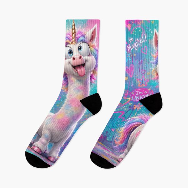 Item preview, Goofy Rainbow Unicorn Pop Art designed and sold by Rohan132.