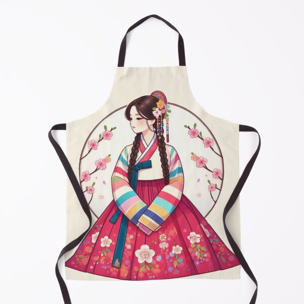 Item preview, Beautiful Joseon Girl in Hanbok Cherry Blossoms K-drama designed and sold by NerdiPop.