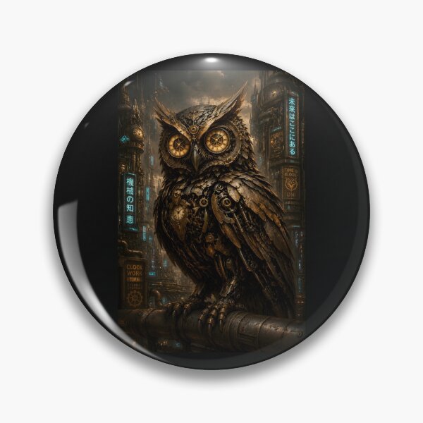 Item preview, Clockwork Owl Cyberpunk Steampunk designed and sold by DCdigitalgrowth.
