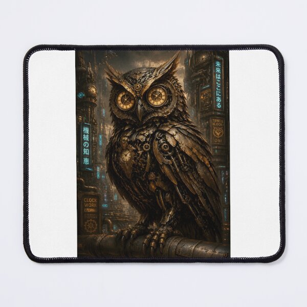 Item preview, Clockwork Owl Cyberpunk Steampunk designed and sold by DCdigitalgrowth.