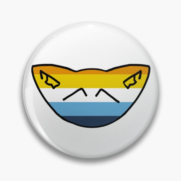 Item preview, Aroace cat creature sticker and pin designed and sold by Foxbonez50.