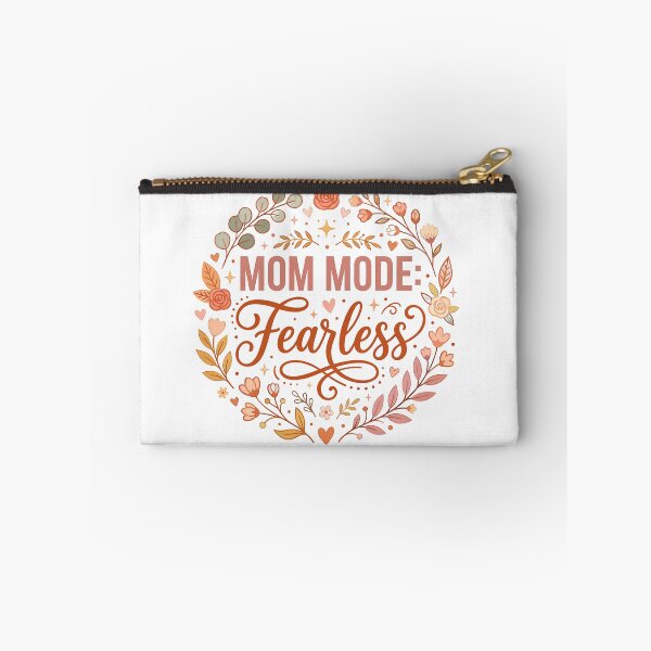 Item preview, Mom Mode Fearless Cute Boho Floral Wreath Mother's Day Gift Idea designed and sold by FlatInkStudio.