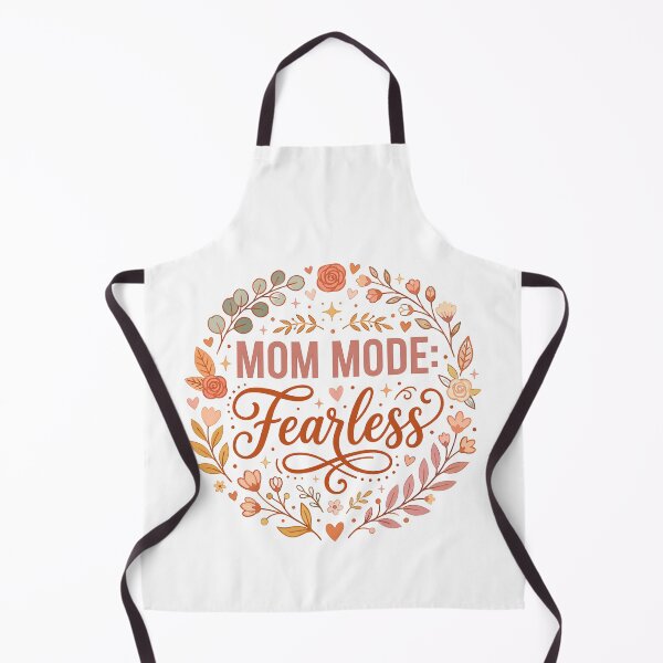 Item preview, Mom Mode Fearless Cute Boho Floral Wreath Mother's Day Gift Idea designed and sold by FlatInkStudio.