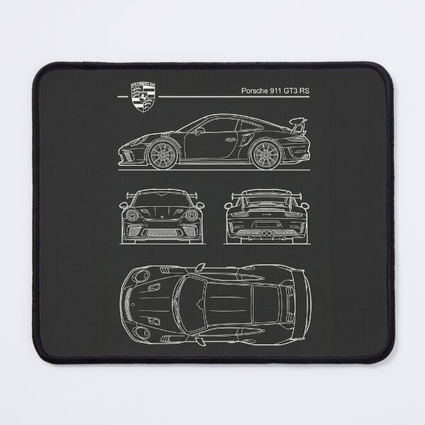 Item preview, Porsche 911 GT3 RS Blueprint Race Car Technical Outline designed and sold by Motorline44.