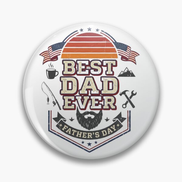 Item preview, Vintage Best Dad Ever Fathers Day American Flag Gift designed and sold by ZadTicaret.
