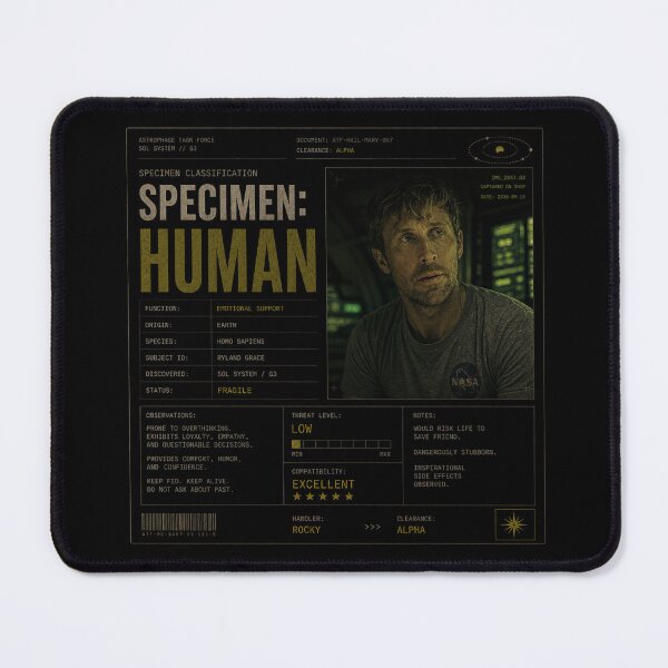 Item preview, Specimen Human Ryland Grace - Project Hail Mary designed and sold by hesjustken.