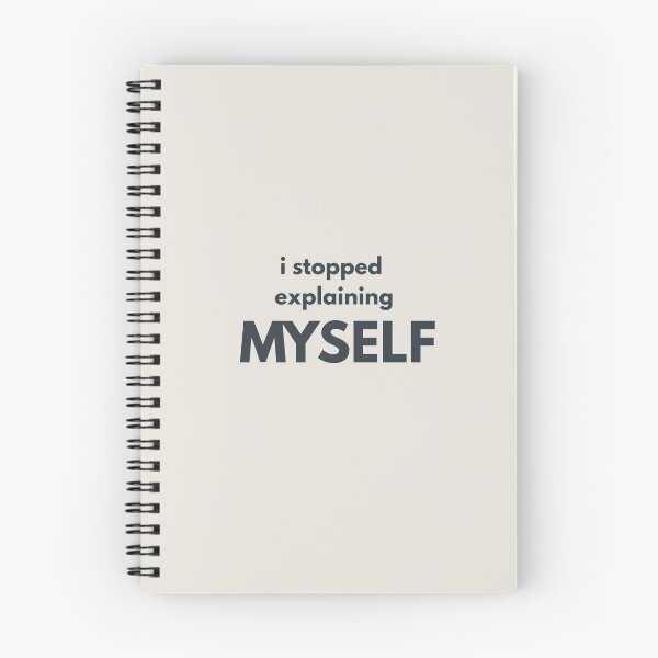 Item preview, I Stopped Explaining Myself Minimalist Quote Shirt Emotional Growth Design designed and sold by Minimalist Typography.