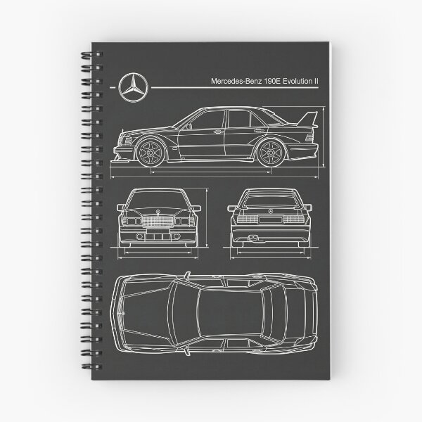 Item preview, Mercedes Benz 190E Evolution II Blueprint DTM Legend Race Car Outline designed and sold by Motorline44.
