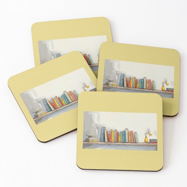 Item preview, Sketch of a Shelf of colourful books designed and sold by Roxane Bay.