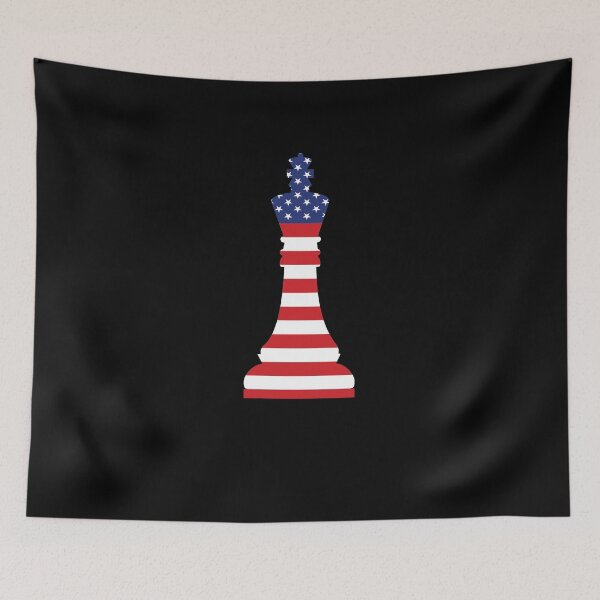Item preview, American Chess Flag V2 designed and sold by TeeTimeGuys.