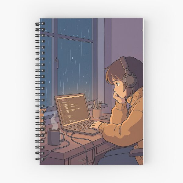 Item preview, Lo-fi Coder Sanctuary - Eat Sleep Code Debug Repeat - Full Desktop Art designed and sold by Osmose-Studio.
