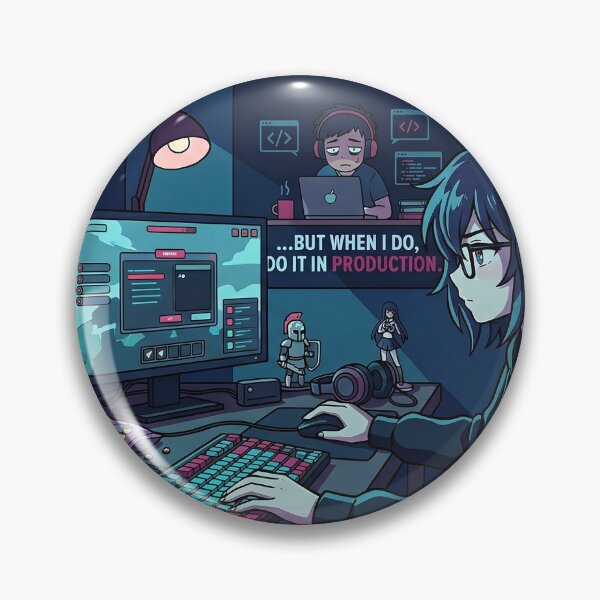 Item preview, Midnight Lo-fi Coder - I Dont Always Test My Code - Full Desk Art designed and sold by Osmose-Studio.