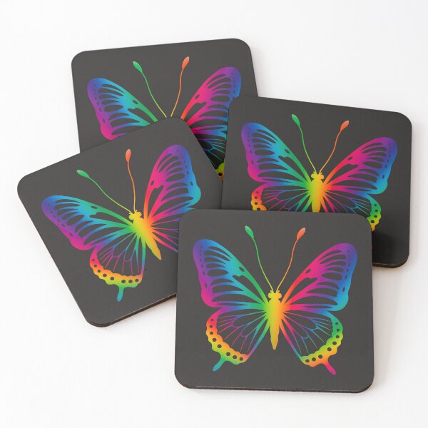 Item preview, Vibrant Rainbow Butterfly - Colorful Nature Insect Graphic Art designed and sold by SolutionsArt.