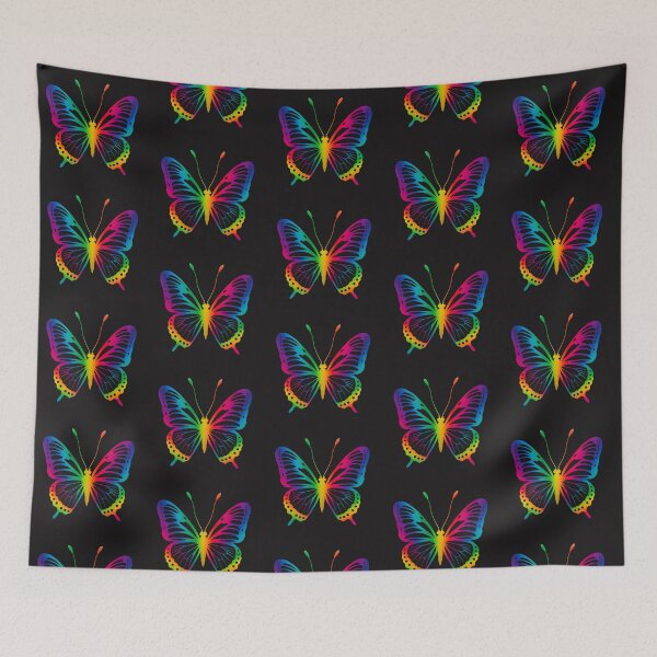 Item preview, Vibrant Rainbow Butterfly - Colorful Nature Insect Graphic Art designed and sold by SolutionsArt.
