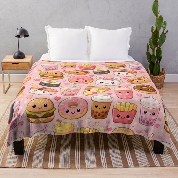 Item preview, Kawaii food Fast Food Pattern designed and sold by Aramdesing.