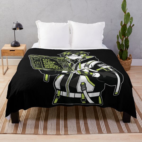 Item preview, Cyberpunk Techwear Coder - Eat Sleep Code Debug Repeat - Hacker Sticker designed and sold by Osmose-Studio.