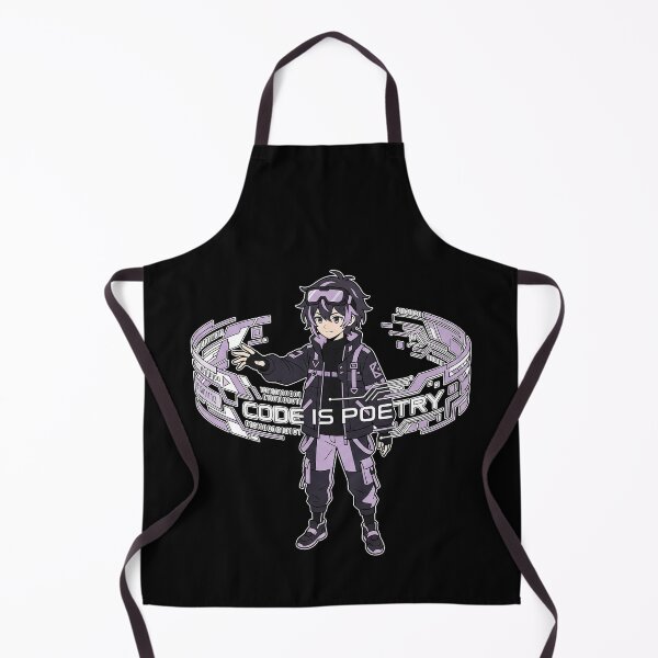 Item preview, Aesthetic Coder Sticker - Code Is Poetry - Cyberpunk Techwear Anime designed and sold by Osmose-Studio.