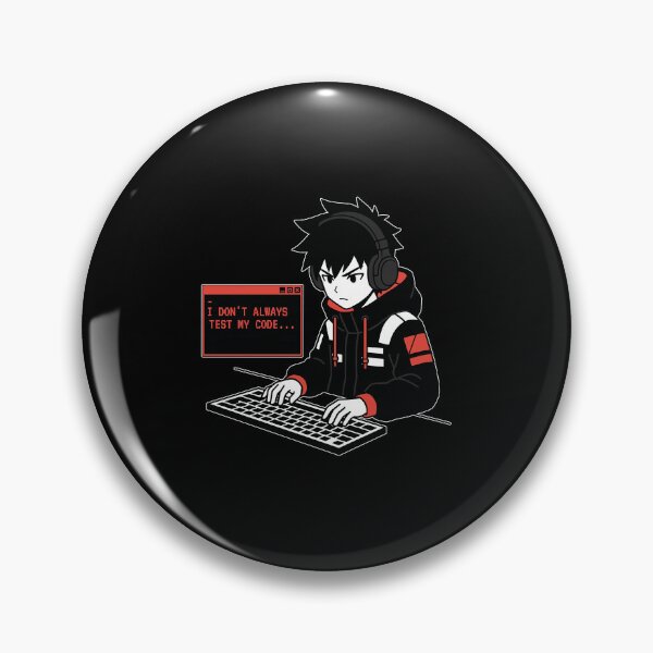 Item preview, Risky Deploy Sticker - I Dont Always Test My Code - Cyberpunk Hacker designed and sold by Osmose-Studio.