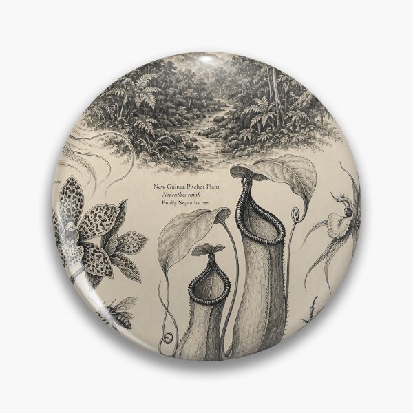 Item preview, New Guinea Naturalis — Naturalist Ink Study of Rainforest Flora & Fauna designed and sold by Jandedan.