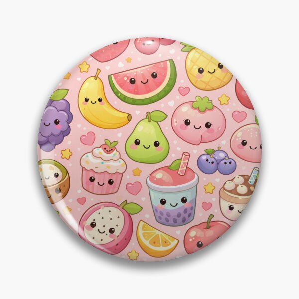 Item preview, Kawaii food Pattern | Cute Pastel Fruit Illustration kawaii food pattern  designed and sold by Aramdesing.
