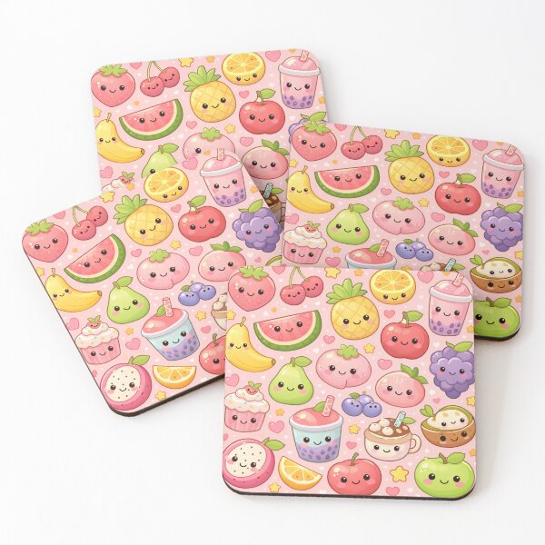 Item preview, Kawaii food Pattern | Cute Pastel Fruit Illustration kawaii food pattern  designed and sold by Aramdesing.