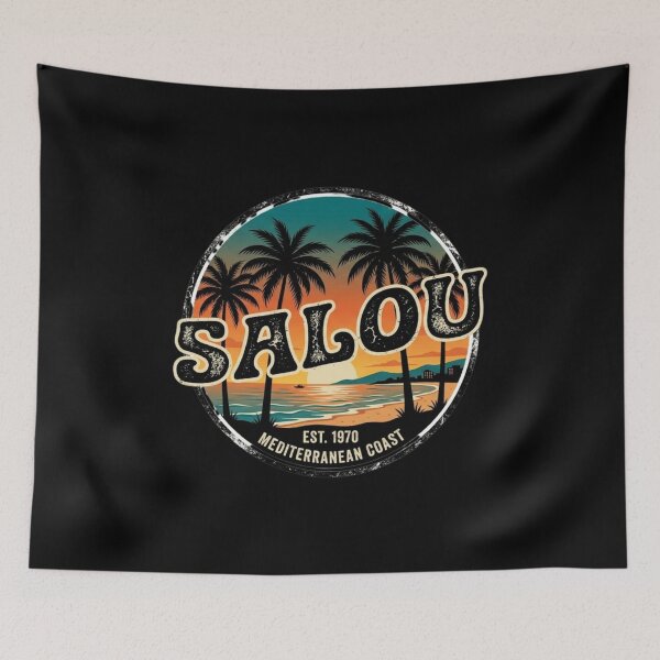 Item preview, Salou spain Tarragona Retro Rainbow designed and sold by Georain.