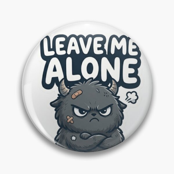 Item preview, Leave Me Alone Sticker | Mood Sticker designed and sold by CutePlix.