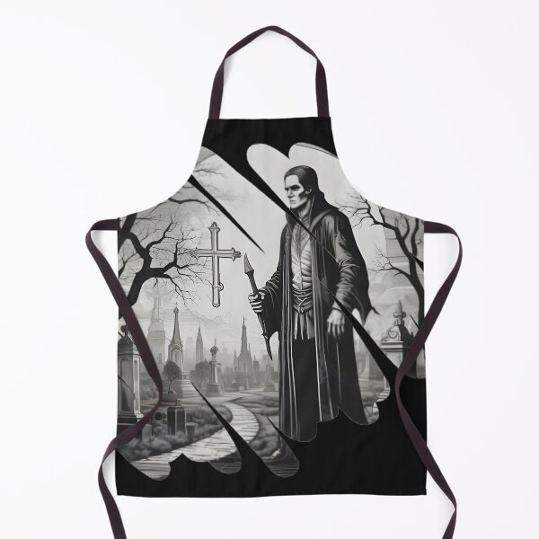 Item preview, Gothic Necromancer Vampire Graveyard - Dark Horror Graphic Art designed and sold by DarkOriginArts.