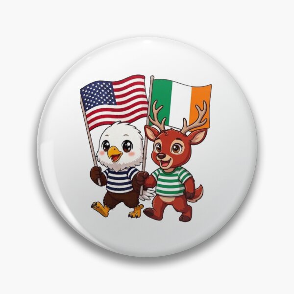 Item preview, The American eagle and its friend the Irish deer designed and sold by SE213.