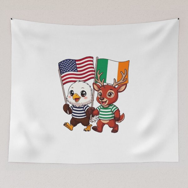 Item preview, The American eagle and its friend the Irish deer designed and sold by SE213.