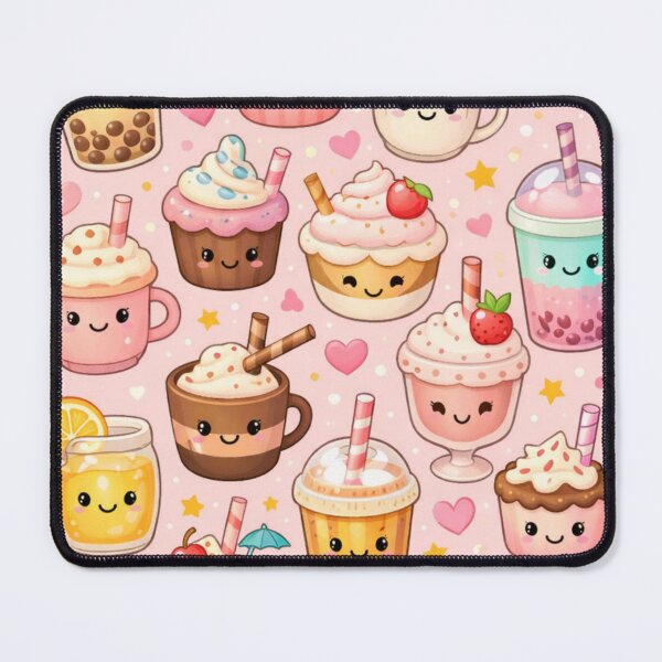 Item preview, Kawaii food Pattern | Cute Pastel Beverage Illustration designed and sold by Aramdesing.