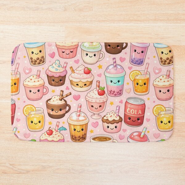 Item preview, Kawaii food Pattern | Cute Pastel Beverage Illustration designed and sold by Aramdesing.