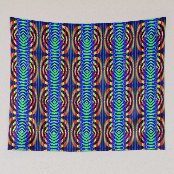 Item preview, Abstract Pattern "A colorful curtain 8" designed and sold by Gluecknika.
