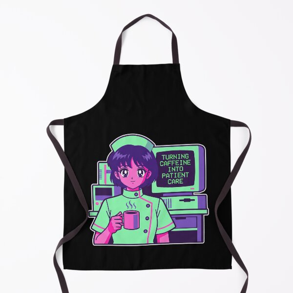 Item preview, Nurse Fuel Sticker - Turning Caffeine Into Patient Care - Synthwave Art designed and sold by Osmose-Studio.