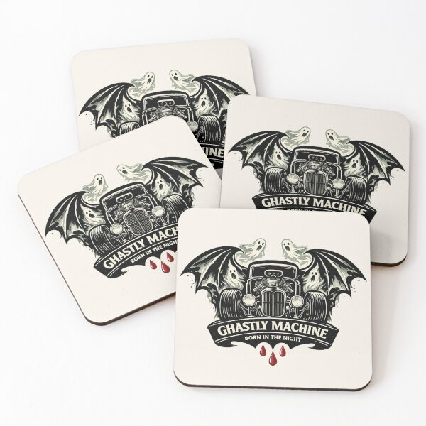 Item preview, Ghastly Machine Vintage Ghost Hot Rod designed and sold by Retro Arabica.