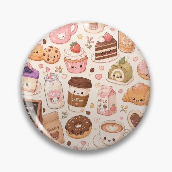 Item preview, Kawaii food pattern Seamless Pattern | Cute Cozy Dessert Aesthetic designed and sold by Aramdesing.