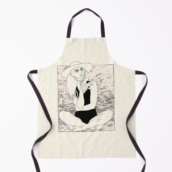 Item preview, Girl in Lotus Position on Beach designed and sold by Grin Katalina Floral Patterns & Cozy Art.