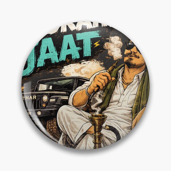 Item preview, THAR HOOKAH JAAT | Haryanvi Swag Streetwear | Desi Chhora Graphic Tee designed and sold by Wearslang.