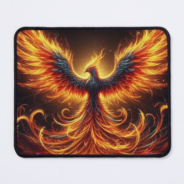 Item preview, Ignisorn: Phoenix of Everflame Fire Bird Fantasy Graphic designed and sold by Chronicles_Of_Fauna.