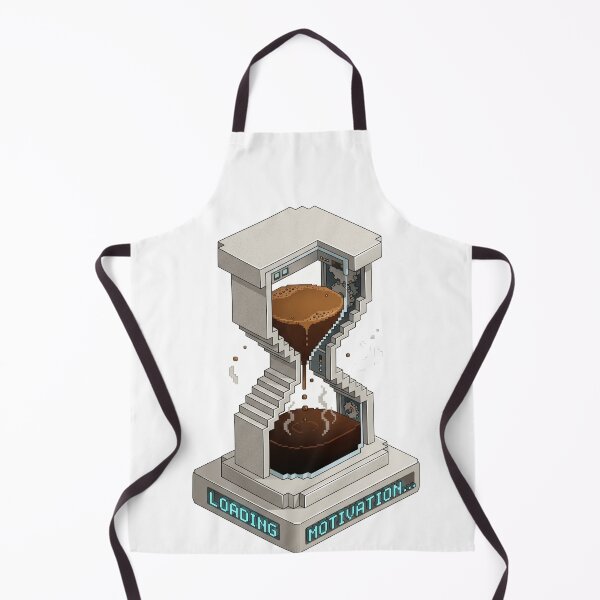 Item preview, Loading Motivation Retro Pixel Hourglass Coffee designed and sold by Retro Mood Co.