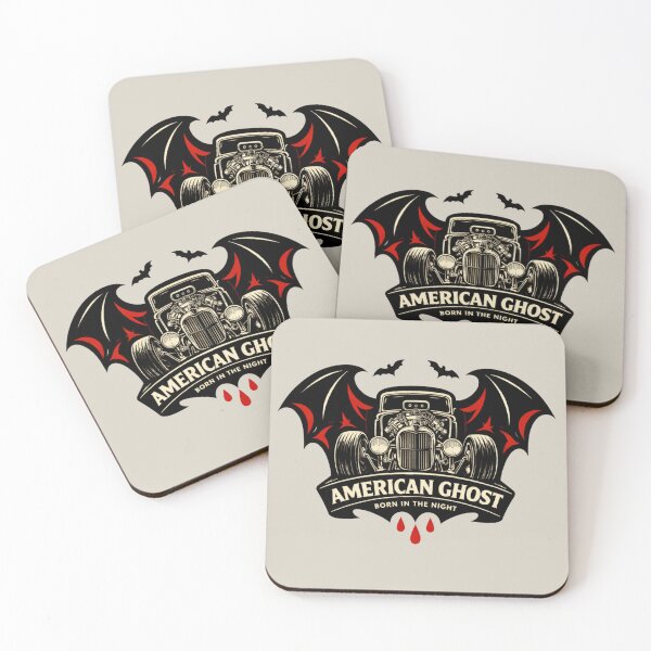 Item preview, American Ghost Vintage Hot Rod Badge designed and sold by Retro Arabica.