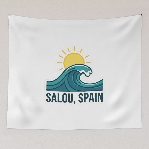 Item preview, Salou spain Tarragona Retro Rainbow designed and sold by Georain.