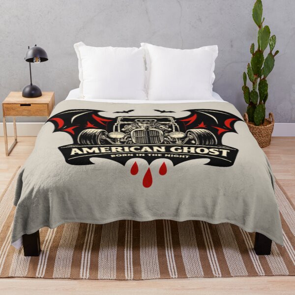 Artikelvorschau, American Ghost Vintage Hot Rod Badge entworfen und verkauft von Retro Arabica.