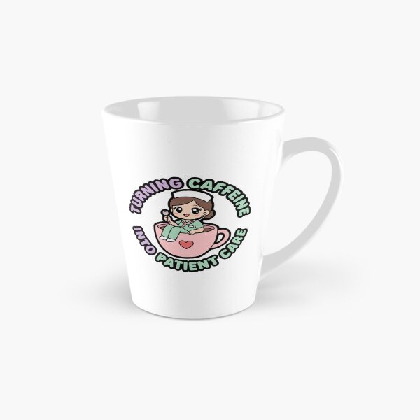 Item preview, Cute Nurse Coffee Sticker - Turning Caffeine Into Patient Care - Kawaii Chibi designed and sold by Osmose-Studio.