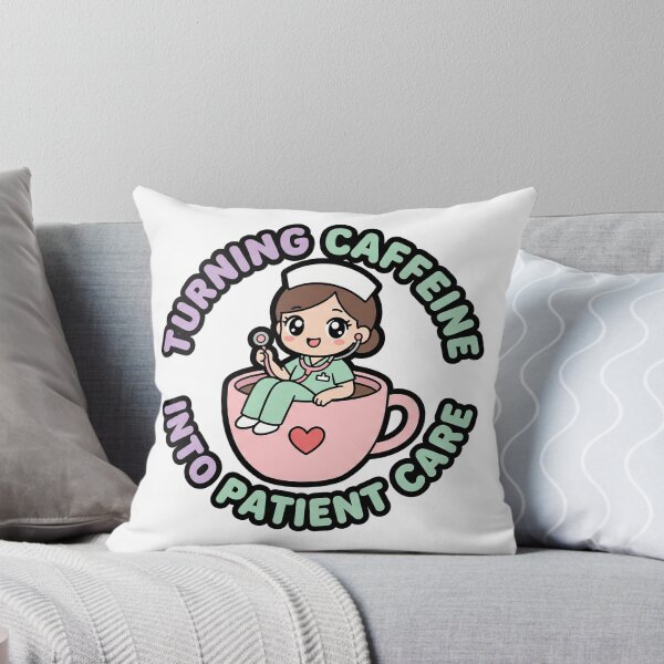 Item preview, Cute Nurse Coffee Sticker - Turning Caffeine Into Patient Care - Kawaii Chibi designed and sold by Osmose-Studio ⭐⭐⭐⭐⭐.