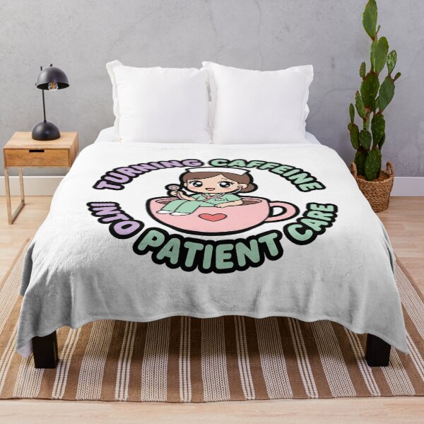Item preview, Cute Nurse Coffee Sticker - Turning Caffeine Into Patient Care - Kawaii Chibi designed and sold by Osmose-Studio.