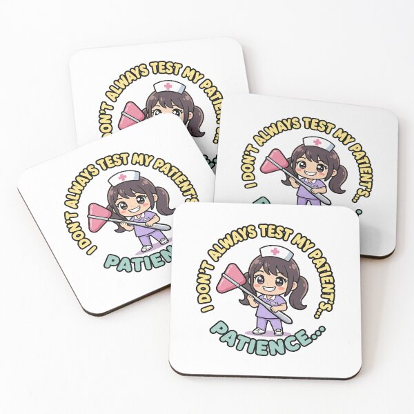 Item preview, Funny Chibi Nurse Sticker - I Dont Always Test Patients Patience - Cute Art designed and sold by Osmose-Studio ⭐⭐⭐⭐⭐.